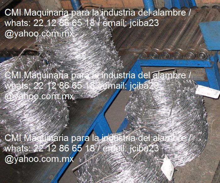 maquinaria para alambre de puas,malla ciclonica,electrosoldadoras,trefilado